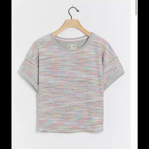 Anthropologie Saturday/Sunday Aphra Space-Dyed Knit Top